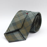 Cruciani & Bella 100% Italian Woven Wool Tartan Unlined Hand rolled blades Davison Clan  Tartan Tie Handmade in Italy