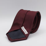 Drake's for Cruciani e Bella 100%&nbsp; Woven jacquard Silk Tipped Red Wine Heringbone Tie Handmade in London, England