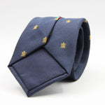 Cruciani &amp; Bella per Gentlemen Drivers
100% Woven Jacquard Silk
Tipped
Blue, Gold Crest Tie
Handmade in Italy
8 cm x 150 cm
#9205