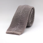 Cruciani & Bella 100% Knitted Silk Grey tie Handmade in Italy 6 cm x 147 cm