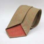 Cruciani & Bella Smith Woolens Solaro - Herringbone 100% Wool worsted - 355gr 11/12 oz Unlined Hand rolled blades Herringbone Solaro Tie Handmade in Italy