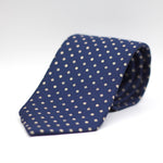 Holliday & Brown - Printed Silk - Blue, Off White Motif Tie