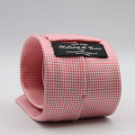 Holliday &amp; Brown for Cruciani &amp; Bella
100%&nbsp;Woven Jacquard Silk
Tipped

Pink and White color motif tie
Handmade in Italy

8 cm x 150 cm
#9345