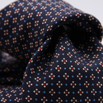 Holliday &amp; Brown for Cruciani &amp; Bella
100% printed Silk
Self Tipped
Navy Blue, Yellow, Light Blue and Red motif tie
Exclusive tie lining
Handmade in Italy
8,5 cm x 150 cm
#10416