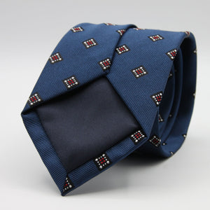 Holliday &amp; Brown for Cruciani &amp; Bella
100%&nbsp;Woven Jacquard Silk
Tipped

Blue, White and Red color motif tie
Handmade in Italy

8 cm x 150 cm
#9339