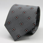 Holliday &amp; Brown for Cruciani &amp; Bella
100%&nbsp;Woven Jacquard Silk
Tipped

Grey, White and Red color motif tie
Handmade in Italy

8 cm x 150 cm
#9342