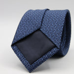 Holliday &amp; Brown for Cruciani &amp; Bella
100%&nbsp;Woven Jacquard Silk
Tipped

Royal Blue and Denim Blue color motif tie
Handmade in Italy

8 cm x 150 cm
#9343