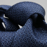 Holliday &amp; Brown for Cruciani &amp; Bella
100%&nbsp;Woven Jacquard Silk
Tipped

Royal Blue and Denim Blue color motif tie
Handmade in Italy

8 cm x 150 cm
#9343