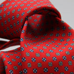 Holliday &amp; Brown for Cruciani &amp; Bella
100% Printed Silk
Self Tipped
Red, Royal Blue, Light Blue and Yellow motif Tie
Handmade in Italy
8 cm x 150 cm
#9353