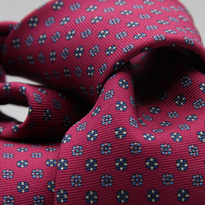 Holliday &amp; Brown for Cruciani &amp; Bella
100% Printed Silk
Self Tipped
Magenta, Blue, Pink, Light Blue and White motif Tie
Handmade in Italy
8 cm x 150 cm
#9364