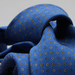 Holliday &amp; Brown for Cruciani &amp; Bella
100% Printed Silk
Self Tipped
Light Blue, Yellow and White motif Tie
Handmade in Italy
8 cm x 150 cm
#9366