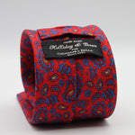 Holliday &amp; Brown for Cruciani &amp; Bella
100% Printed Silk
Self Tipped
Red, Light Blue and Yellow motif Tie
Handmade in Italy
8 cm x 150 cm
#9369