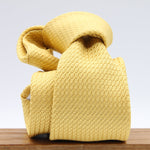 Cruciani &amp; Bella Tie
100% Silk Grenadine Garza Grossa

Tipped
Plaine Yellow Tie
Handmade in Italy
8 cm x 150 cm

#9497