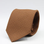 Cruciani &amp; Bella Tie
100% Silk Grenadine Garza Grossa

Tipped
Plain Brown Tobacco Tie
Handmade in Italy
8 cm x 150 cm

#9498