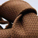 Cruciani &amp; Bella Tie
100% Silk Grenadine Garza Grossa

Tipped
Plain Brown Tobacco Tie
Handmade in Italy
8 cm x 150 cm

#9498