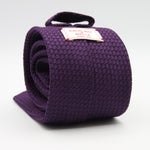 Cruciani &amp; Bella Tie
100% Silk Grenadine Garza Grossa

Tipped
Plain Purple Tie
Handmade in Italy
8 cm x 150 cm

#9499