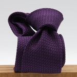 Cruciani &amp; Bella Tie
100% Silk Grenadine Garza Grossa

Tipped
Plain Purple Tie
Handmade in Italy
8 cm x 150 cm

#9499