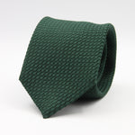 Cruciani &amp; Bella Tie
100% Silk Grenadine Garza Grossa

Tipped
Plain Forest Green Tie
Handmade in Italy
8 cm x 150 cm

#9501