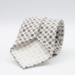 Cruciani &amp; Bella Tie
Handmade and Printed in Italy
Unlined
Hand Rolled
Off-White, Blue and Orange Tie
100% Printed Madder Silk
8 X 150 Cm
#9539