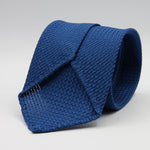 Cruciani &amp; Bella Tie
100% Silk Grenadine Garza Grossa

Unlined
Plain Olympic Blue Tie
Handmade in Italy
8 cm x 150 cm

#8602
