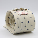 Cruciani &amp; Bella Tie
Handmade and Printed in Italy
Unlined
Hand Rolled
Off-White and Blue Tie
100% Printed Madder Silk
8 X 150 Cm
#9520