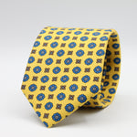 Cruciani &amp; Bella Tie
100%&nbsp; Silk
Printed and Handmade in Italy
Self-Tipped
Yellow, Blue and Brown Tie

8 cm x 150 cm
#9612