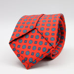 Cruciani &amp; Bella Tie
100%&nbsp; Silk
Printed and Handmade in Italy
Self-Tipped
Red, Blue and Yellow Tie

8 cm x 150 cm
#9604