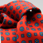 Cruciani &amp; Bella Tie
100%&nbsp; Silk
Printed and Handmade in Italy
Self-Tipped
Red, Blue and Yellow Tie

8 cm x 150 cm
#9604