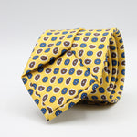 Cruciani &amp; Bella Tie
100%&nbsp; Silk
Printed and Handmade in Italy
Self-Tipped
Yellow, Brown and Blue Tie

8 cm x 150 cm
#9615