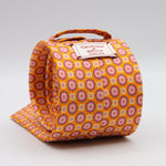 Cruciani &amp; Bella Tie
100%&nbsp; Silk
Printed and Handmade in Italy
Self-Tipped
Orange, Magenta, Brown and Cream Tie

8 cm x 150 cm
#9450