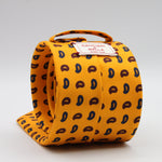 Cruciani &amp; bella&nbsp;
100% Printed Silk
Designs from the British archives
Self-Tipped
Yellow, Navy Blue and Red Motif Tie
Handmade in Italy
8 x 150 cm
#9470