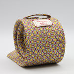 Cruciani &amp; Bella Tie
100%&nbsp; Silk
Printed and Handmade in Italy
Self-Tipped
Light Yellow, White and Fucsia Tie

8 cm x 150 cm
#9453