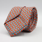 Cruciani &amp; Bella Tie
100%&nbsp; Silk
Printed and Handmade in Italy
Self-Tipped
Light Red, White and Light Sky Blue Tie

8 cm x 150 cm
#9455