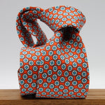 Cruciani &amp; Bella Tie
100%&nbsp; Silk
Printed and Handmade in Italy
Self-Tipped
Light Red, White and Light Sky Blue Tie

8 cm x 150 cm
#9455