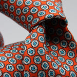 Cruciani &amp; Bella Tie
100%&nbsp; Silk
Printed and Handmade in Italy
Self-Tipped
Light Red, White and Light Sky Blue Tie

8 cm x 150 cm
#9455