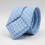 Cruciani &amp; Bella Tie
100%&nbsp; Silk
Printed and Handmade in Italy
Self-Tipped
Sky Blue, Navy Blue, White and Brown Tie

8 cm x 150 cm
#9603