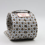 Cruciani &amp; Bella Tie
100%&nbsp; Silk
Printed and Handmade in Italy
Self-Tipped
Off-White, Cream, Rust and Sky Blue Tie

8 cm x 150 cm
#9459