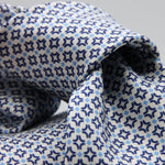 Cruciani &amp; Bella Tie
100%&nbsp; Silk
Printed and Handmade in Italy
Self-Tipped
White, Blue and Sky Blue Tie

8 cm x 150 cm
#9464