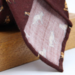 Cruciani &amp; Bella
Printed and Handmade in Italy
100% Wool
Unlined
Red Wine Tie with Light Brown Fox pattern
8 cm x 150 cm
#9864
