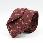 Holliday &amp; Brown for Cruciani &amp; Bella
100% Printed Wool
Self-Tipped

Blue with Pheasants motif tie
Handmade in Italy

8 cm x 150 cm
#9643