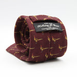 Holliday &amp; Brown for Cruciani &amp; Bella
100% Printed Wool
Self-Tipped

Blue with Pheasants motif tie
Handmade in Italy

8 cm x 150 cm
#9643