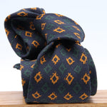 Cruciani &amp; Bella
Printed and Handmade in Italy
100% Wool
Unlined
Blue, Dark Green and Gold Yellow Motif Tie
8 cm x 150 cm
#9162