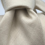 N.O.S. Cruciani & Bella - Cashmere  -  Off White Plain Melange Tie