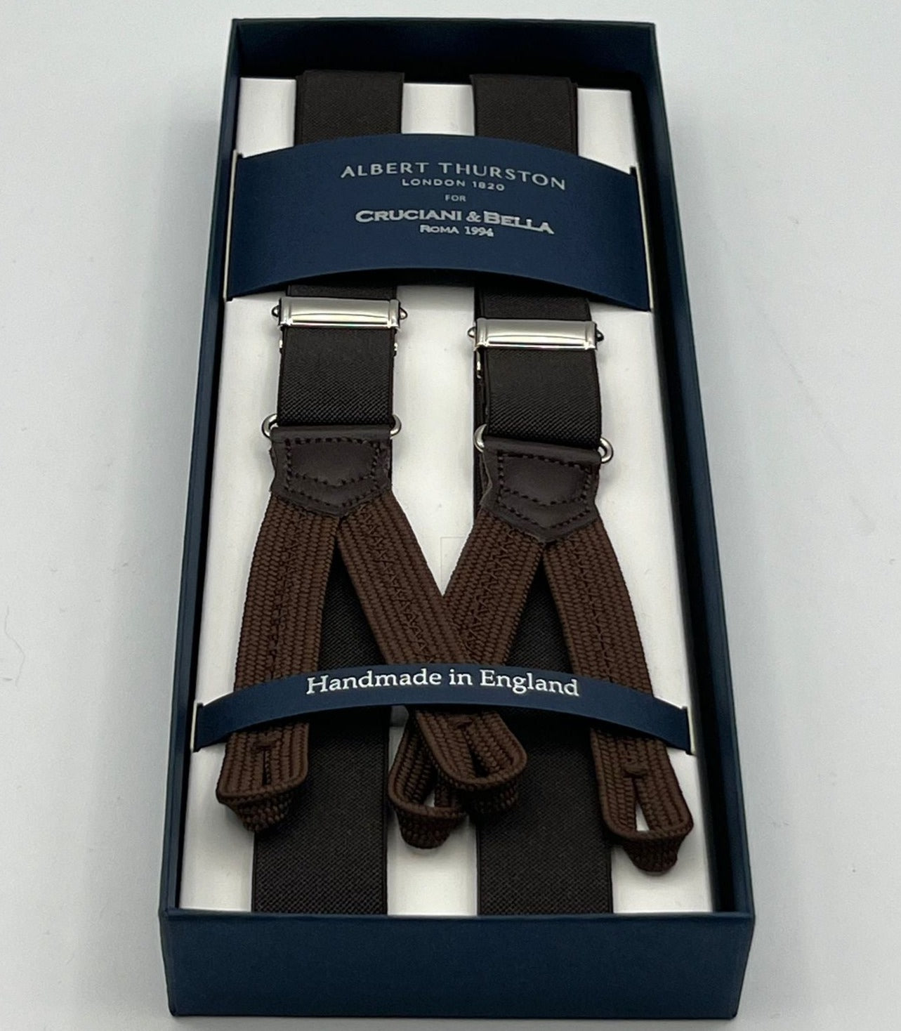 Albert Thurston - Elastic Braces - 25 mm - Brown Plain #6746
