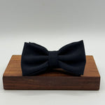 <ul> <li>Cruciani &amp; Bella Bow Tie</li> <li>100% Wool Hardy Minnis</li> <li>Handmade in Italy</li> <li>Dark Blue Plain</li> <li>Handcrafted in Italy</li> <li>Coated metal Labels</li> <li>Bow Ties</li> </ul>