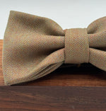 Cruciani & Bella Bow Ties -  100% Wool - Smith Woollens Solaro - Herringbone Solaro #7338