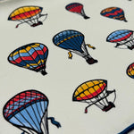 Cruciani &amp; Bella
Hand-rolled&nbsp;&nbsp;
100% Silk
White, Red, Yellow and Light Blue

Balloon Motif Pocket Square
Made in Italy
33 cm X 33 cm
