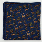 Cruciani &amp; Bella
Hand-rolled&nbsp;&nbsp;

100% Wool
Olimpic Blue, Brown, Red Wine Yellow
Double Faces
Woodland and Paisley Motif&nbsp; Pocket Square
Handmade in Italy

33 cm X 33 cm