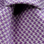 Drake's for Cruciani e Bella
100%&nbsp; Silk
Tipped
Lavender and White&nbsp;&nbsp;
Little Houndstooth pattern
Handmade in London, England
7 cm x 150 cm
