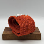 Cruciani &amp; Bella
100% Silk
Knitted Pointed Tie

Orange Plain
Handmade in Italy
8 cm x 147 cm
New Old Stock